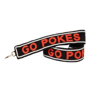 Correa de Bolso Deportiva Rectangular Personalizada Hecha a Mano con Cuentas de Vidrio y Base de Algodón Transparente Go Pokes CREATIVE ART ZONE ST-PS72 - Product Image 1