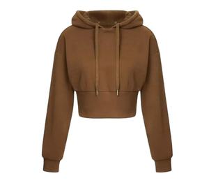 Sweats à capuche pour femmes respirants à séchage rapide, vêtements de fabrication de qualité supérieure, sweats à capuche à épaules tombantes en coton mélangé pour la vente en ligne - Product Image 1