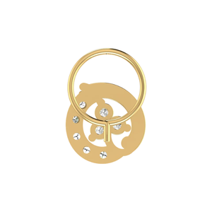 AJRETAIL Bijou de piercing pour femme en or 14 carats, clou de nez en diamant naturel de 0,16 ct avec motif floral en forme de croissant, style ethnique - Product Image 5