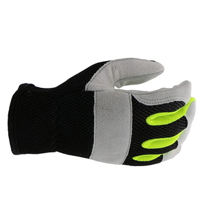 Anti-vibration New Latest Design Customized Color Driver Working Gloves High Quality <b>Cow</b> Split Leather Safety Driving Gloves - Product Image 5