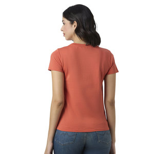 Solid Trader Eco Organic Breathable Lightweight Skin Care Casual Street Wear Regular Fit Modern Summer Women Tee Shirt - Product Image 4