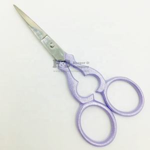 Nueva tijera de recubrimiento de Color púrpura claro con purpurina brillante, tijera de hoja sólida de corte fino, tijeras sostenibles de acero inoxidable - Product Image 2