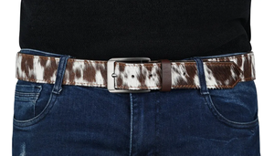 Cinturón de Cuero Genuino de Vaca de Alta Calidad con Hebilla de Hierro, Longitud Personalizada, para Hombre y Mujer, Aspecto Natural - Product Image 3