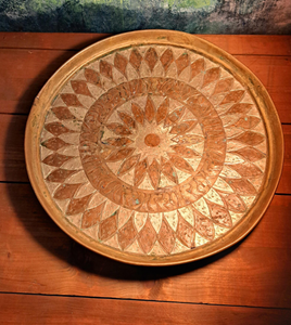 Vintage High Quality Arabic Rustic Round Charger <b>Plate</b> With Engraving Polish Finished For Kitchen Use And Decorative <b>Plate</b> - Product Image 1