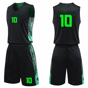 Uniformes de Baloncesto Sublimados de Verano, Casuales, de Primera Calidad, al Por Mayor, Tallas Grandes, Personalizados, 100% Poliéster Transpirable - Product Image 1