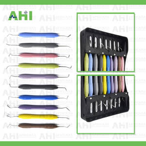 Kit de Instrumentos Manuales de Silicona para Restauración Dental con Composite, 10 Piezas con Estuche, Certificado CE, Hecho en Pakistán - Product Image 2