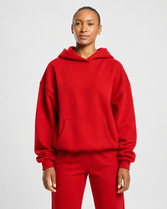 Mint Green Hooded Pullover Sweatshirt Solid Color Fleece Material Regular Sleeve Autumn Wear Men's Casual Style - Product Image 6