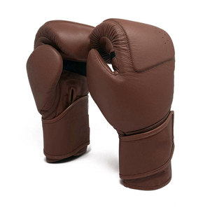 Gants de boxe en cuir vert olive avec fermeture lacée au poignet, respirants, pour adultes, entraînement de boxe, équipement de sparring - Product Image 5