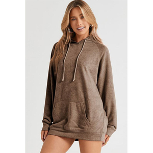 เสื้อฮู้ดดี้ผู้หญิงคุณภาพสูงสุด สกรีนโลโก้ได้ตามต้องการ สไตล์โอเวอร์ไซส์ทรงหลวมสำหรับฤดูหนาว ผลิตในประเทศปากีสถาน - Product Image 3