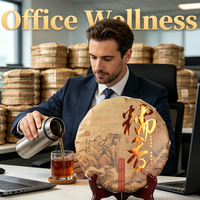 Té Pu'er Crudo Añejo de Yunnan al por Mayor, Té Comprimido en Caja, Grado Premium, 357 Gramos, Té Diario para la Pérdida de Peso y la Salud