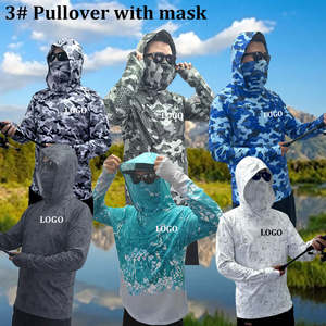 Camisas de Pesca Ligeras para Hombre, Protección Solar UPF 50+, Secado Rápido, Manga Larga, con Capucha, Venta al Por Mayor - Product Image 3