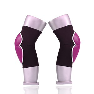 Protège-genoux rembourrés personnalisés violets pour basketball, volleyball, football – Anti-collision, élastiques, protection des articulations, paire - Product Image 1