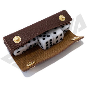 square shape leather <b>dice</b> pouch for four <b>dice</b> in very cheap prices for men and women - Product Image 5