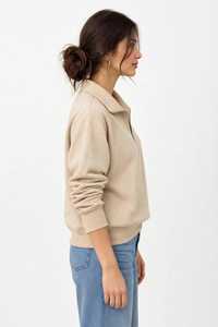 ONETEN APPAREL Sudadera de Forro Polar Unisex de Invierno con Cremallera de Cuarto, Cuello Alto, Estampado Frontal y Bloques de Color, 350 gramos - Product Image 5