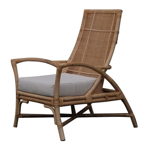 Durable Modern Luxury Watson Coastal Beach Natural Rattan <b>Wing</b> Back Leisure Occasional Arm <b>Chair</b> Elegant Living Room HNH Craft - Product Image 4