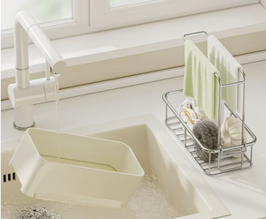 Support de rangement suspendu pour éponge, brosse et torchon en métal, personnalisé OEM/ODM Vietnam, pour évier, organisateur de cuisine, égouttoir - Product Image 2