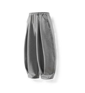 Custom Wholesale Casual Acid Wash Heavyweight Breathable <b>Baggy</b> <b>Trousers</b> Cotton Wide Leg Pants for <b>Men</b> - Product Image 2