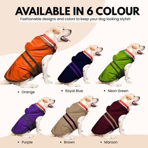 Best Petware Collection Sale <b>Dog</b> <b>Raincoat</b> Waterproof Lightweight Breathable <b>Hooded</b> Poncho Rain Coat Jacket <b>with</b> Adjustable Strap - Product Image 6
