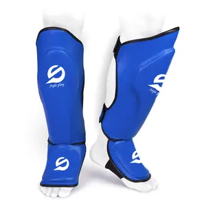 Protector de Espinilla y Empeine de Taekwondo con Núcleo de Acero, Equipo de Protección para Artes Marciales, Entrenamiento, Kickboxing, MMA, Protección de Piernas - Product Image 1