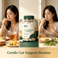 Complément Probiotique Naturel OEM pour Femmes Adultes – Santé Digestive et Défense Immunitaire Certifiée – 90 Capsules – Vente en Gros Marque Blanche