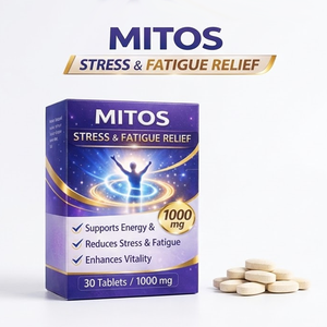 Mitos Flex Adulto, Ashwagandha Natural y L-Teanina, Tabletas de Suplemento para el Alivio del Estrés y la Fatiga, Apoyo Energético, 1000 mg - Product Image 1