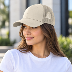 <b>Velcro</b> <b>Strap</b> 6 Panel Foam Trucker Hat Unisex Mesh Back Flat Brim Low Profile Sports OEM Custom Logo Foam Trucker Hats Headwear - Product Image 4