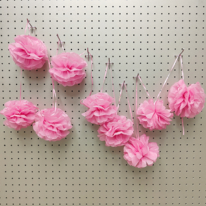 Décorations de fête de mariage 12 'de longueur guirlande de fleurs en papier fait main écologique fournitures à usage intérieur - Product Image 1