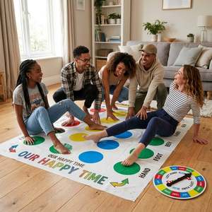Jeu de sol personnalisé OEM pour activités intérieures en famille et entre amis avec tapis en plastique - Product Image 3
