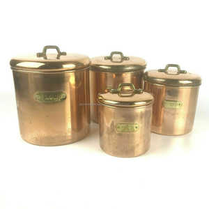 Lot de 4 boîtes à étiquettes classiques en laiton vintage avec poignées décoratives et durables - Product Image 2