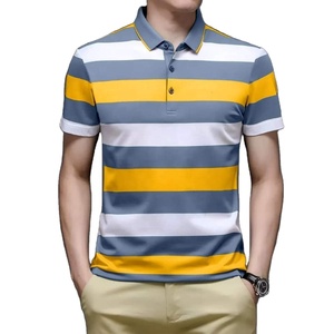 เสื้อยืดกอล์ฟแขนสั้นผ้าฝ้ายถัก 100% สำหรับผู้ชาย ออกแบบเองได้ พร้อมลายปัก แห้งเร็ว ทรงพอดีตัว - Product Image 2