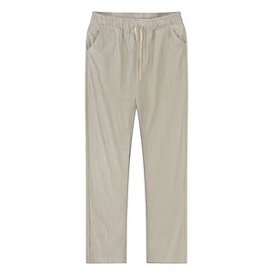 Men's Cotton <b>Linen</b> <b>Pants</b> | New Autumn Breathable Solid Color Trousers | Casual Fitness Streetwear Loose Fit <b>Linen</b> <b>Pants</b> for Men - Product Image 4