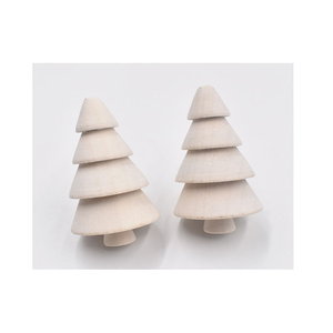 Mini DIY Unfinished Wooden <b>Xmas</b> <b>Tree</b> Figures for Kids Arts and Crafts Porject Home Christmas Decoration - Product Image 4