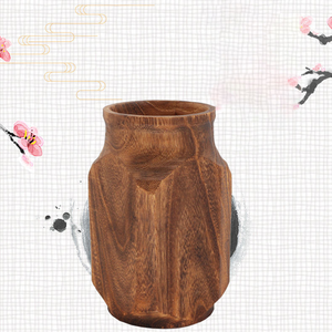 Jarrón Decorativo de Madera para el Hogar, 100% Natural, Ligero, Personalizable, Clásico, para Pascua, Año Nuevo Indio, MULTI CRAFT - Product Image 2