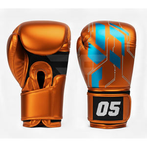 Guantes de boxeo al por mayor de cuero PU con logo personalizado, guantes de entrenamiento para gimnasio y MMA, guantes de boxeo para adultos y niños - Product Image 3