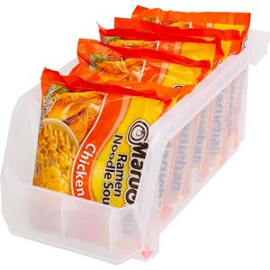 Stackable <b>Plastic</b> <b>Storage</b> <b>Bins</b> for Organizing for Closet Kitchen Office Garage Pantry-Versatile <b>Storage</b> Containers - Product Image 2