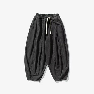 <b>Men</b> Harajuku Wide-leg <b>Jeans</b> <b>Men</b> Oversized Fashion Loose Cargo Denim Pants Male High Street Baggy <b>Jeans</b> Solid Color Casual - Product Image 1