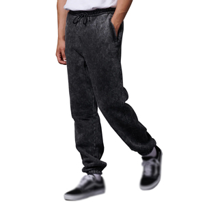 Pantalon de jogging homme délavé à l'acide, effet vintage soleil, à prix abordables et faible MOQ - Product Image 2