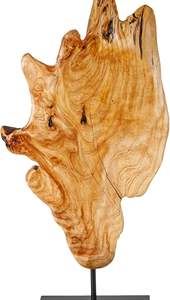 Sculpture contemporaine en bois, pièce d'art organique, décoration artisanale, accent de table pour les espaces de maison et de bureau modernes et élégants. - Product Image 3