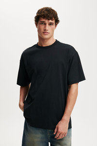 T-shirts Homme Oversize à Épaules Tombantes en Coton Personnalisables avec Logo – Vente en Gros OEM ODM – T-shirts Noirs Oversize à Manches Courtes et Col Rond pour Homme - Product Image 4