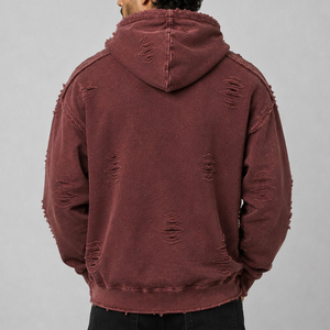 Sudadera con Capucha para Hombre, Suave y Cómoda, a la Moda, para Uso Diario, Estilo Desgastado, Premium, Informal, de Invierno - Product Image 2