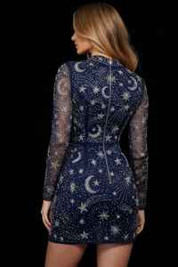 Vestido de Fiesta Bordado a Mano con Cuentas de Primera Calidad para Damas, Proveedor de Vestidos de Noche de Moda - Product Image 3