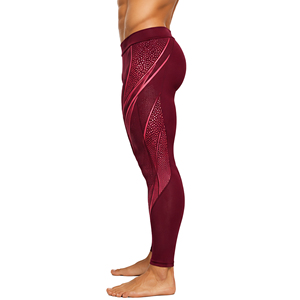 Pantalon de sport de compression pour hommes, personnalisable, respirant, haute élasticité, imprimé, taille élastique, pour la gym, la course, le fitness et l'entraînement - Product Image 6