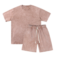 Ensemble T-shirt et short pour homme en coton 100% de haute qualité, impression personnalisée, taille oversize, 2 pièces, ensembles de t-shirts vierges
