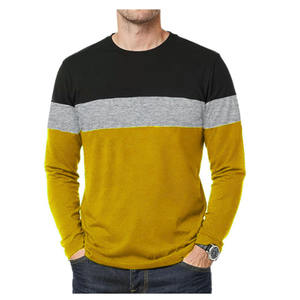 T-shirt homme manches longues 100% coton 220g respirant col rond uni design simple personnalisable avec logo et impression - Product Image 3