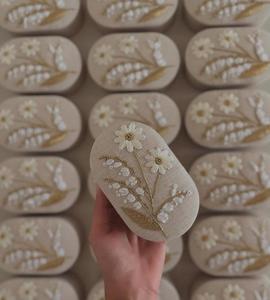 Custom Modern Birthday Ramadan Cotton Cookie Packaging <b>Boxes</b> Embroidery Luxury Design Multifunction Dividers for Dessert - Product Image 1