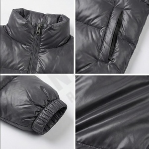 Veste d'hiver pour femme Manteau matelassé à col haut personnalisé à manches longues Veste matelassée épaisse à fermeture éclair pour femme, Veste d'hiver Mode masculine - Product Image 4