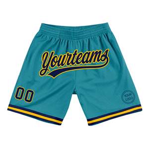 Wholesale Custom Teal <b>Mesh</b> Basketball Shorts Men Teamwear Sublimation Print Athletic Training Gym Sportswear Logo Short <b>Pants</b> - Product Image 1