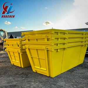 Contenedor <span class=keywords><strong>de</strong></span> Basura Apilable <span class=keywords><strong>de</strong></span> Acero Amarillo, el Más Vendido, para el Transporte <span class=keywords><strong>de</strong></span> Materiales <span class=keywords><strong>de</strong></span> Construcción - Product Image 4