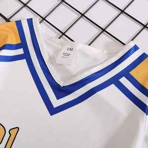 Uniformes de cheerleading pour filles de haute qualité, nouveau style, couleur unie, costume de performance, confortable et respirant - Product Image 3