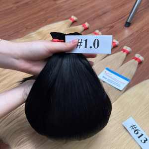 Precio de fábrica Extensiones de cabello liso natural negro A granel 100% Cabello humano vietnamita de súper alta calidad Sin enredos Grandes en stock - Product Image 4